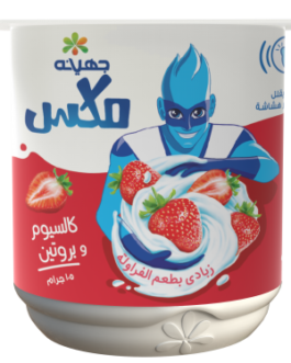 مكس زبادي فراولة الحليب ومنتجات الألبان m7ally